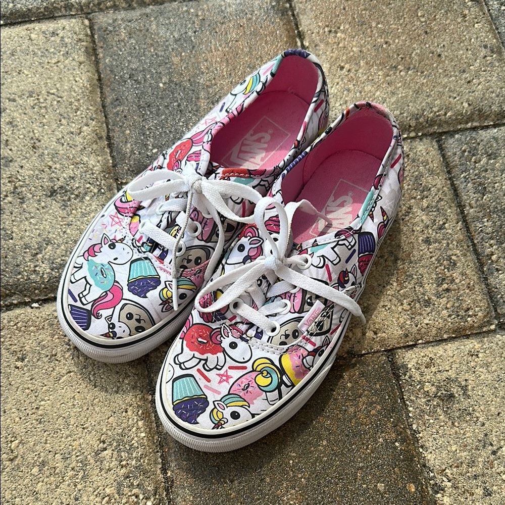 Vans Kids Colorful Unicorn Sneakers Women’s size 6